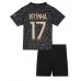Tanie Strój piłkarski Paris Saint-Germain Vitinha Ferreira #17 Koszulka Trzeciej dla dziecięce 2023-24 Krótkie Rękawy (+ szorty)